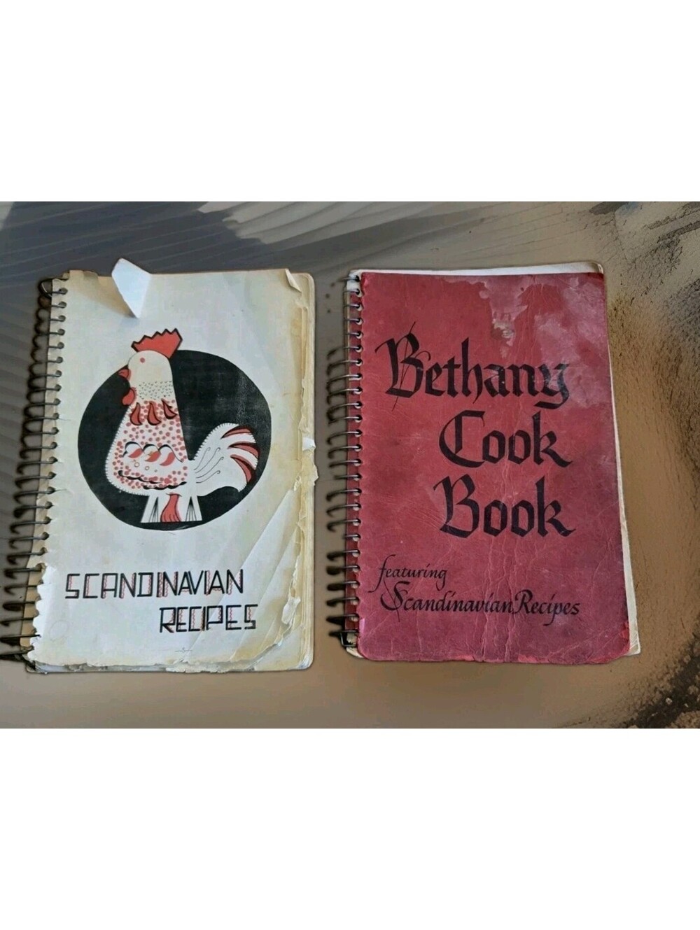 2 Vintage Cookbooks  Recipes Of Tradional Cooking Of Scandinavia Bethany 1973